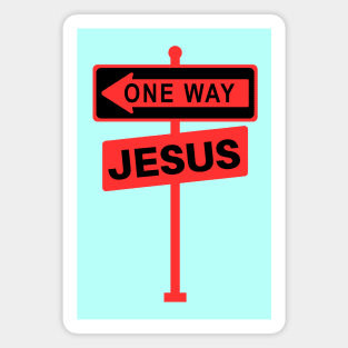 One Way Jesus | Christian Magnet